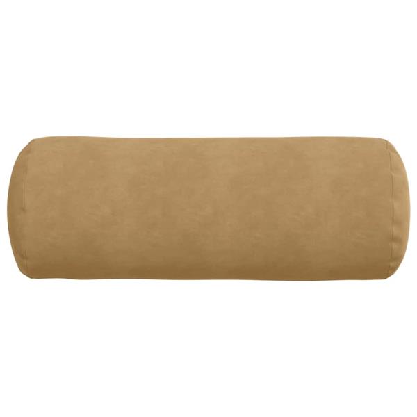 Grote foto vidaxl bolster kussens 2 stuks bruin 25 x 70 cm cordstof huis en inrichting woningdecoratie