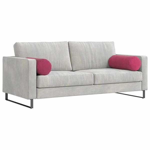 Grote foto vidaxl bolster kussens 2 stuks wijnrood 25 x 70 cm cordstof huis en inrichting woningdecoratie