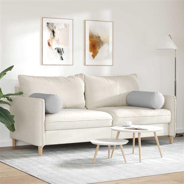 Grote foto vidaxl bolster kussens 2 stuks wolkengrijs 25 x 70 cm stof huis en inrichting woningdecoratie