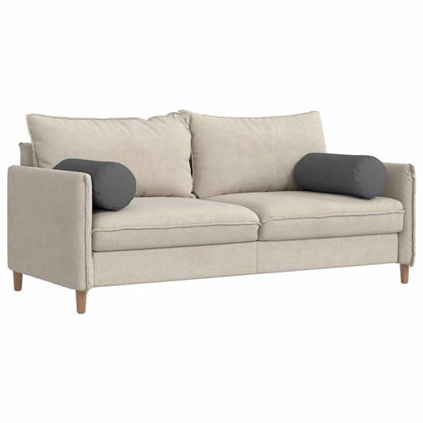 Grote foto vidaxl bolster kussens 2 stuks donkergrijs 25 x 70 cm stof huis en inrichting woningdecoratie