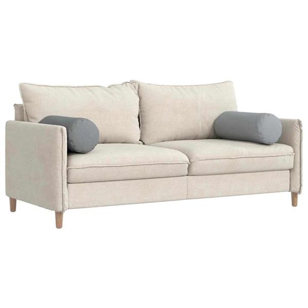 Grote foto vidaxl bolster kussens 2 stuks lichtgrijs 25 x 70 cm stof huis en inrichting woningdecoratie