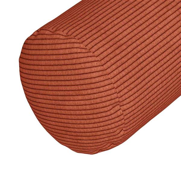 Grote foto vidaxl bolster kussens 2 stuks rood oranje 15 x 40 cm cordstof huis en inrichting woningdecoratie