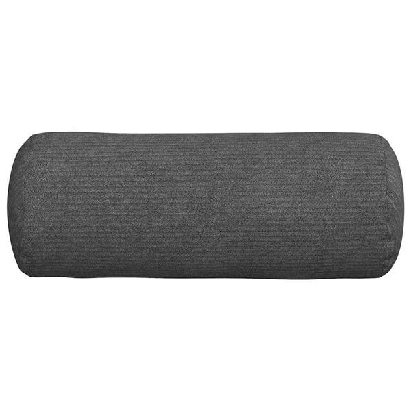 Grote foto vidaxl bolster kussens 2 stuks donkergrijs 15 x 40 cm cordstof huis en inrichting woningdecoratie