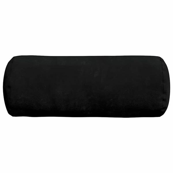 Grote foto vidaxl bolster kussens 2 stuks zwart 15 x 40 cm microvezel stof huis en inrichting woningdecoratie