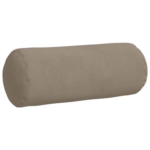 Grote foto vidaxl bolster kussens 2 stuks taupe 15 x 40 cm microvezel stof huis en inrichting woningdecoratie