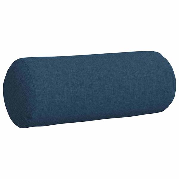 Grote foto vidaxl bolster kussens 2 stuks blauw 15 x 40 cm stof huis en inrichting woningdecoratie