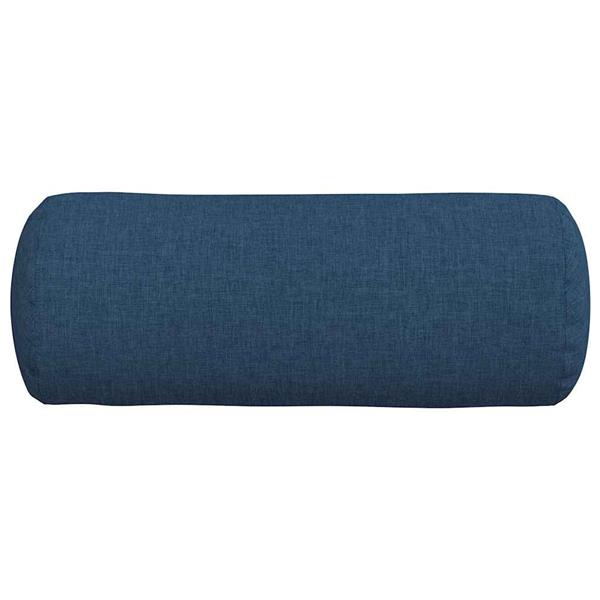 Grote foto vidaxl bolster kussens 2 stuks blauw 15 x 40 cm stof huis en inrichting woningdecoratie