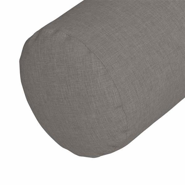 Grote foto vidaxl bolster kussens 2 stuks taupe 15 x 40 cm stof huis en inrichting woningdecoratie
