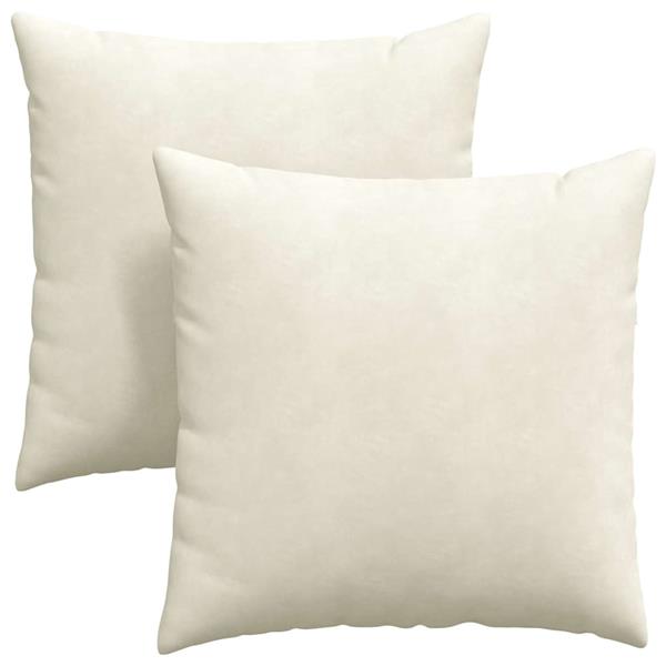 Grote foto vidaxl sofa kussens 2 stuks cr me 60 x 60 cm cordstof huis en inrichting woningdecoratie