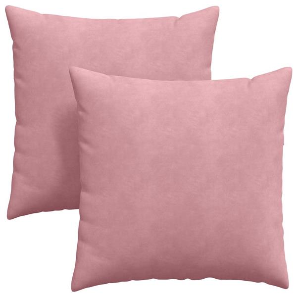 Grote foto vidaxl sofa kussens 2 stuks roze 60 x 60 cm cordstof huis en inrichting woningdecoratie