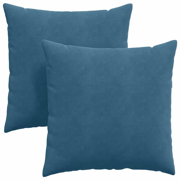 Grote foto vidaxl sofa kussens 2 stuks blauw 60 x 60 cm cordstof huis en inrichting woningdecoratie