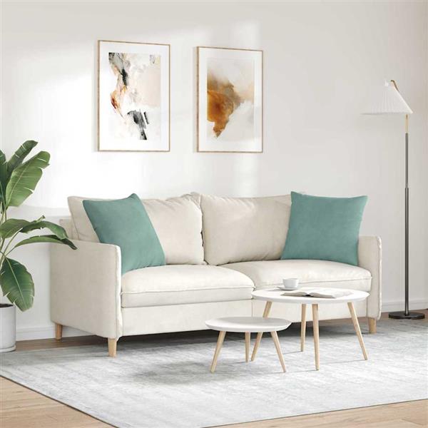 Grote foto vidaxl sofa kussens 2 stuks zeegroen 50 x 50 cm cordstof huis en inrichting woningdecoratie