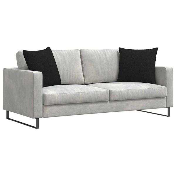 Grote foto vidaxl sofa kussens 2 stuks zwart 50 x 50 cm stof huis en inrichting woningdecoratie