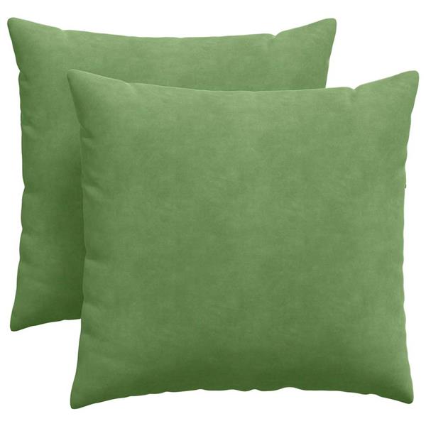 Grote foto vidaxl sofa kussens 2 stuks lichtgroen 45 x 45 cm cordstof huis en inrichting woningdecoratie