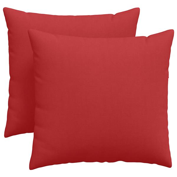 Grote foto vidaxl sofa kussens 2 stuks rood 45 x 45 cm stof huis en inrichting woningdecoratie