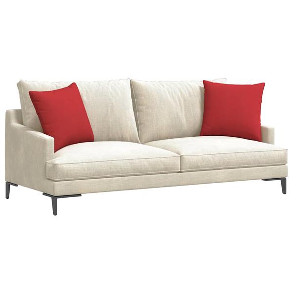 Grote foto vidaxl sofa kussens 2 stuks rood 45 x 45 cm stof huis en inrichting woningdecoratie
