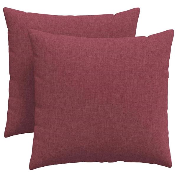 Grote foto vidaxl sofa kussens 2 stuks wijnrood 45 x 45 cm stof huis en inrichting woningdecoratie