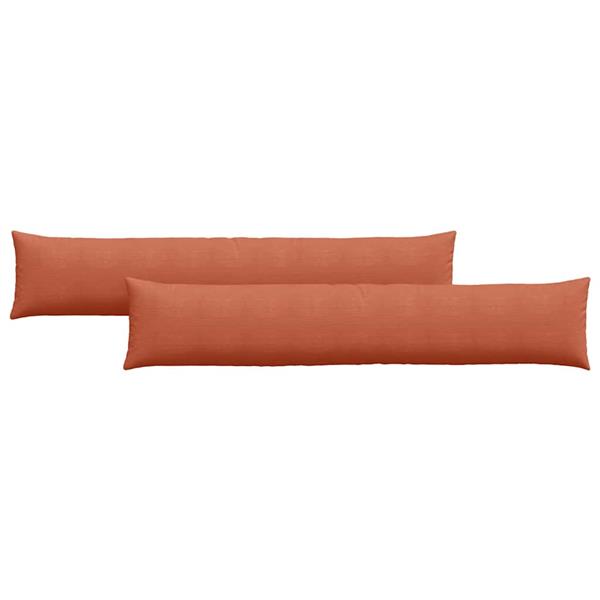 Grote foto vidaxl sofa kussens 2 stuks rood oranje 200 x 40 cm cordstof huis en inrichting woningdecoratie