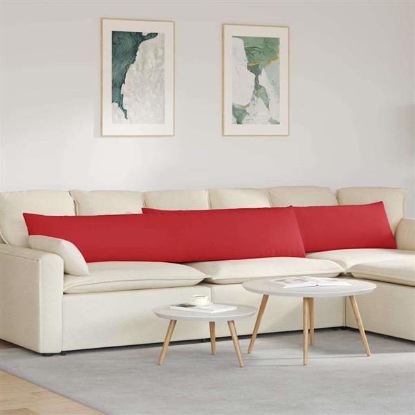 Grote foto vidaxl sofa kussens 2 stuks rood 200 x 40 cm stof huis en inrichting woningdecoratie