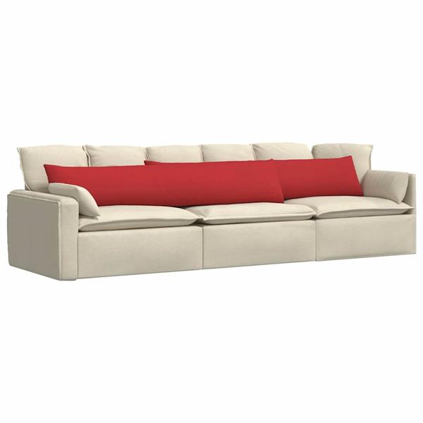 Grote foto vidaxl sofa kussens 2 stuks rood 200 x 40 cm stof huis en inrichting woningdecoratie