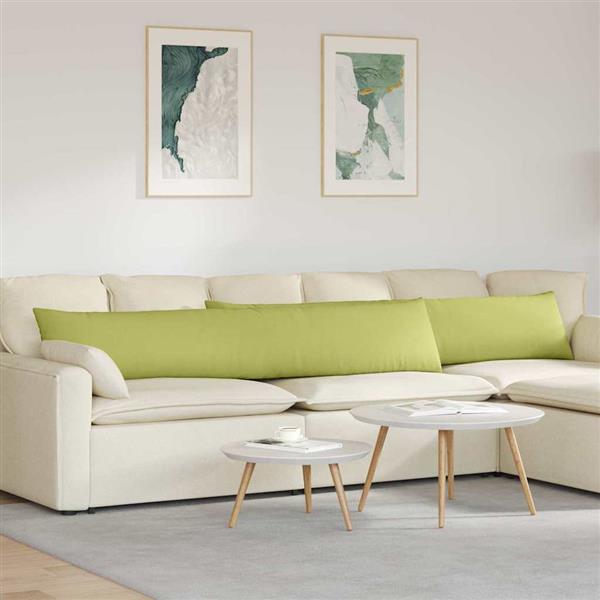 Grote foto vidaxl sofa kussens 2 stuks lichtgroen 200 x 40 cm stof huis en inrichting woningdecoratie