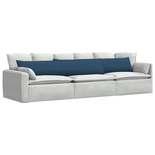 Grote foto vidaxl sofa kussens 2 stuks blauw 200 x 40 cm stof huis en inrichting woningdecoratie