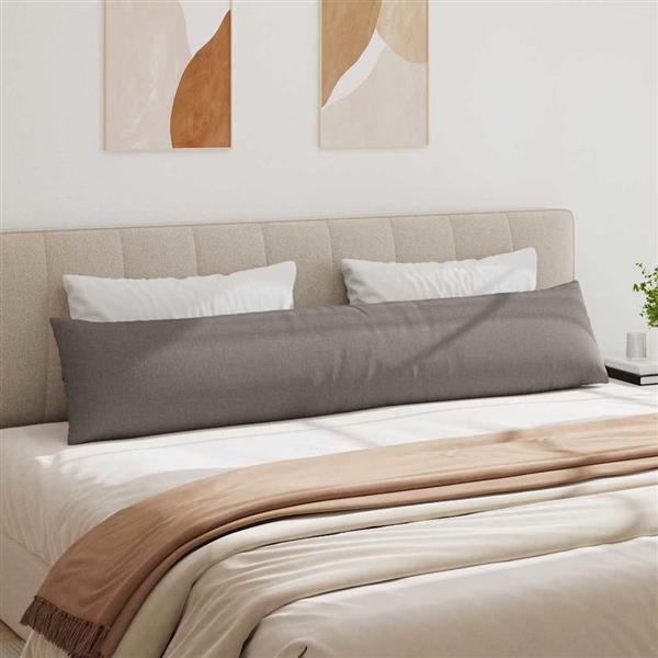 Grote foto vidaxl sofa kussens 2 stuks taupe 200 x 40 cm stof huis en inrichting woningdecoratie