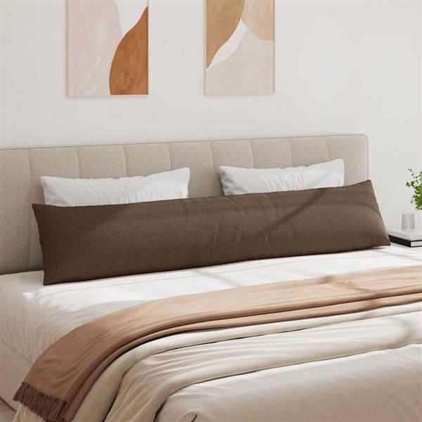 Grote foto vidaxl sofa kussens 2 stuks bruin 200 x 40 cm stof huis en inrichting woningdecoratie