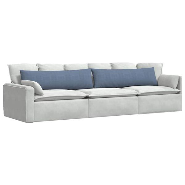 Grote foto vidaxl sofa kussens 2 stuks blauw 145 x 40 cm cordstof huis en inrichting woningdecoratie