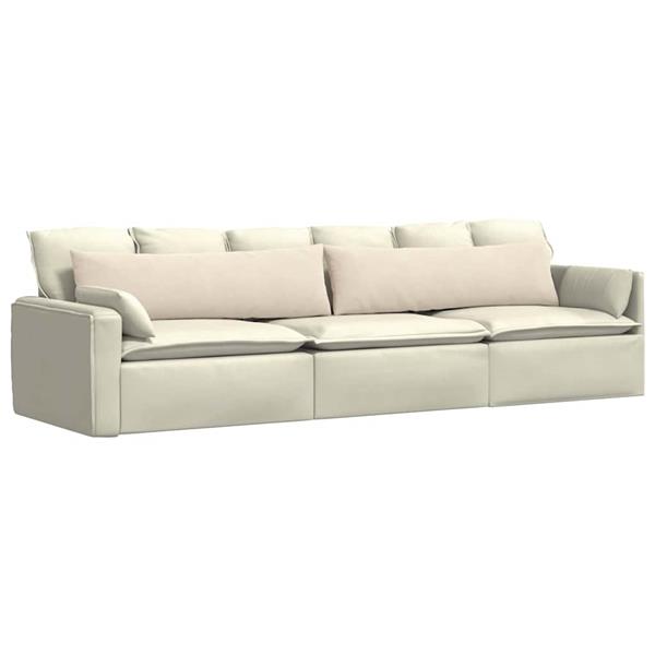 Grote foto vidaxl sofa kussens 2 stuks beige 145 x 40 cm stof huis en inrichting woningdecoratie