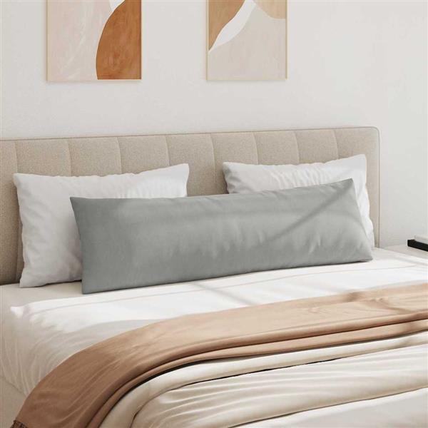 Grote foto vidaxl sofa kussens 2 stuks lichtgrijs 145 x 40 cm stof huis en inrichting woningdecoratie