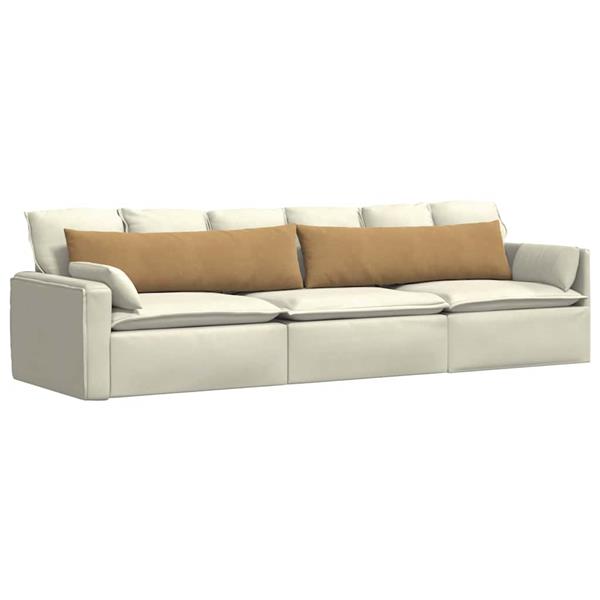 Grote foto vidaxl sofa kussens 2 stuks bruin 145 x 40 cm cordstof huis en inrichting woningdecoratie