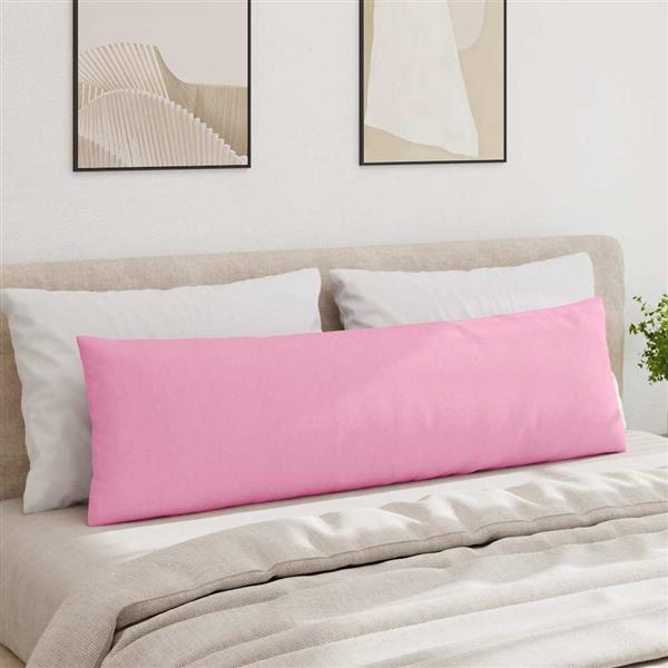Grote foto vidaxl sofa kussens 2 stuks roze 145 x 40 cm stof huis en inrichting woningdecoratie