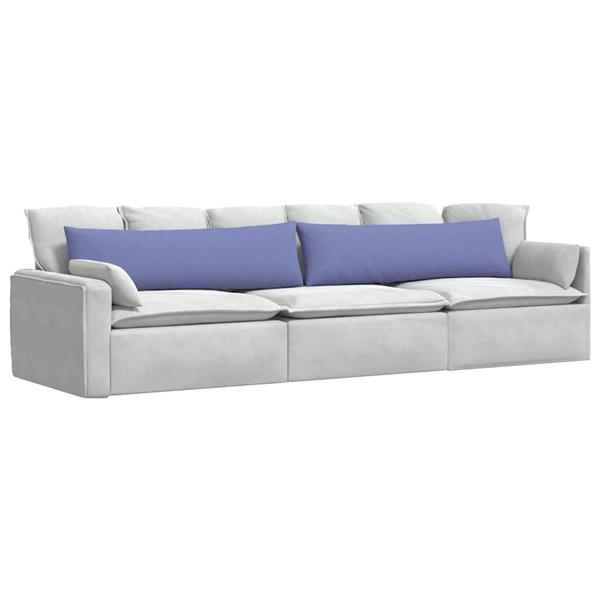 Grote foto vidaxl sofa kussens 2 stuks blauw 145 x 40 cm stof huis en inrichting woningdecoratie