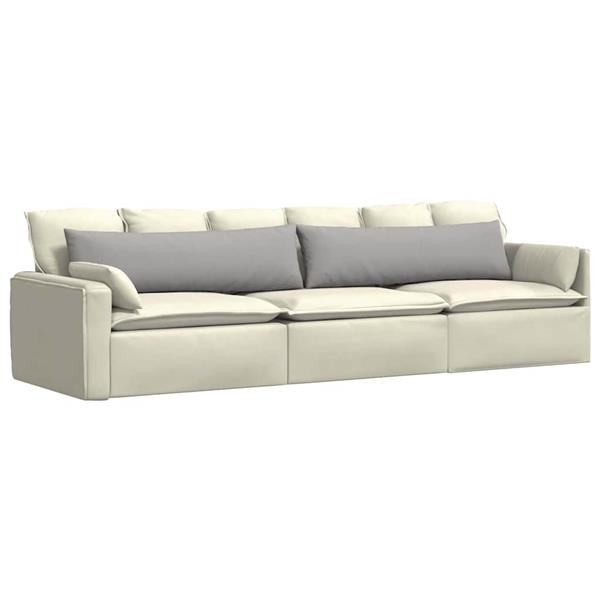 Grote foto vidaxl sofa kussens 2 stuks grijs 145 x 40 cm stof huis en inrichting woningdecoratie