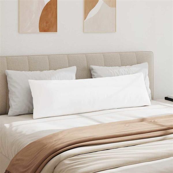 Grote foto vidaxl sofa kussens 2 stuks wit 145 x 40 cm stof huis en inrichting woningdecoratie