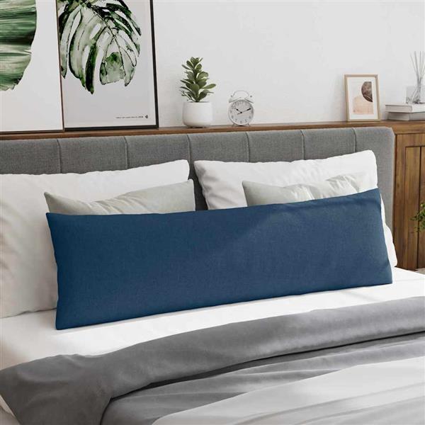 Grote foto vidaxl sofa kussens 2 stuks blauw 145 x 40 cm stof huis en inrichting woningdecoratie