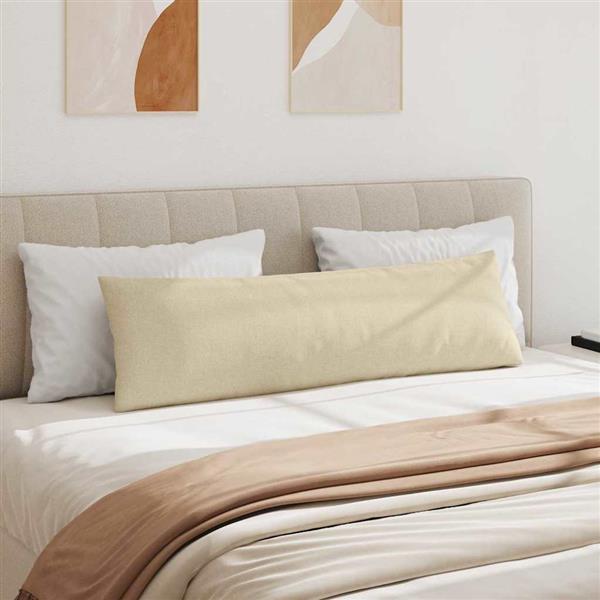 Grote foto vidaxl sofa kussens 2 stuks cr me 145 x 40 cm stof huis en inrichting woningdecoratie