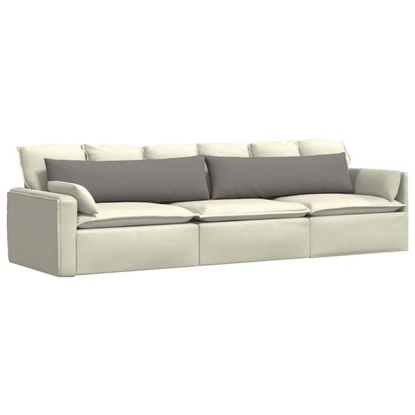 Grote foto vidaxl sofa kussens 2 stuks taupe 145 x 40 cm stof huis en inrichting woningdecoratie