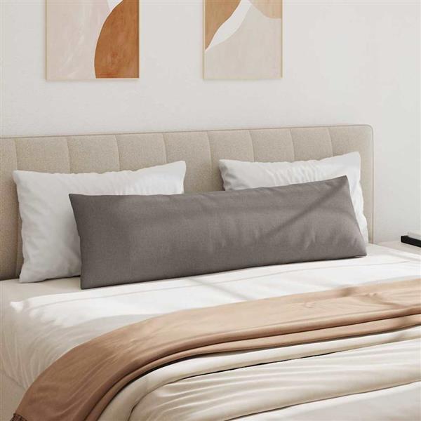 Grote foto vidaxl sofa kussens 2 stuks taupe 145 x 40 cm stof huis en inrichting woningdecoratie