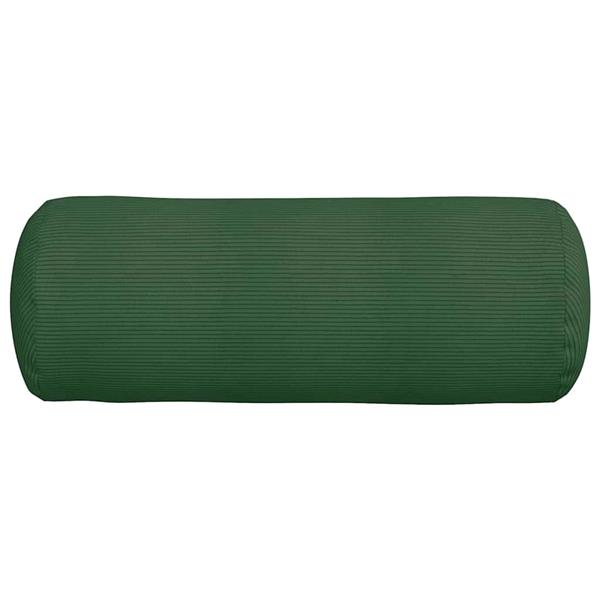 Grote foto vidaxl bolster kussens 2 stuks donkergroen 25 x 70 cm cordstof huis en inrichting woningdecoratie