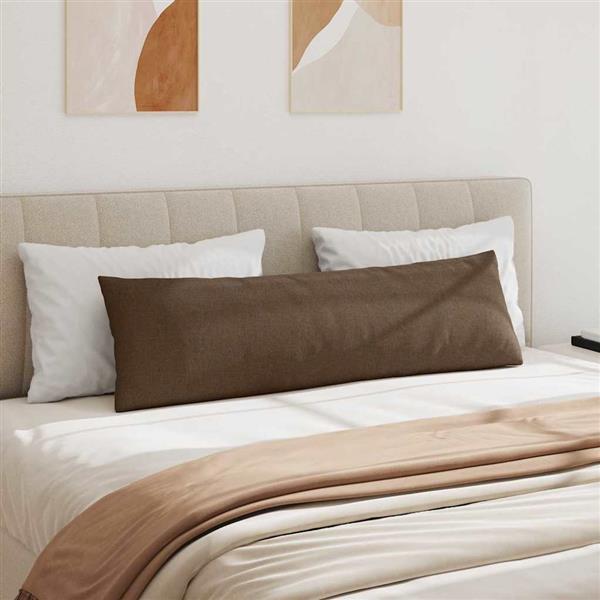 Grote foto vidaxl sofa kussens 2 stuks bruin 145 x 40 cm stof huis en inrichting woningdecoratie