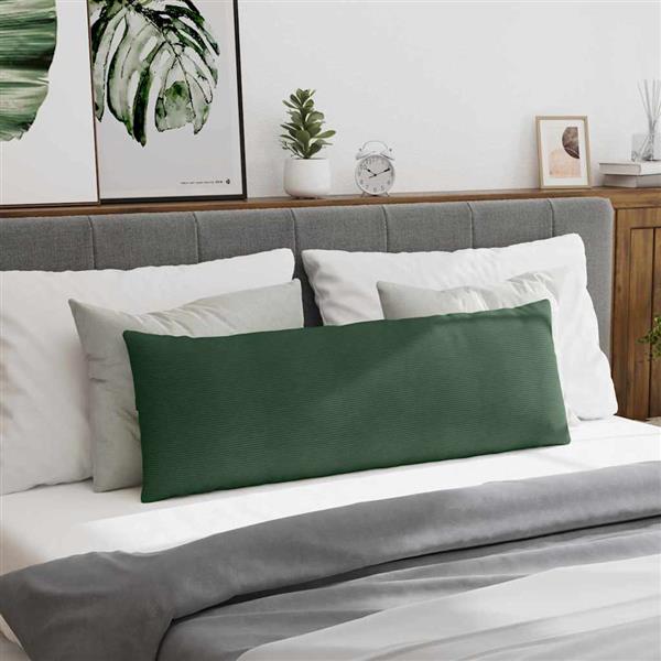 Grote foto vidaxl sofa kussens 2 stuks donkergroen 120 x 40 cm cordstof huis en inrichting woningdecoratie