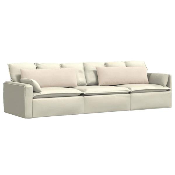 Grote foto vidaxl sofa kussens 2 stuks beige 120 x 40 cm stof huis en inrichting woningdecoratie