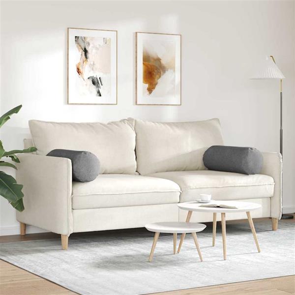 Grote foto vidaxl bolster kussens 2 stuks donkergrijs 25 x 70 cm cordstof huis en inrichting woningdecoratie