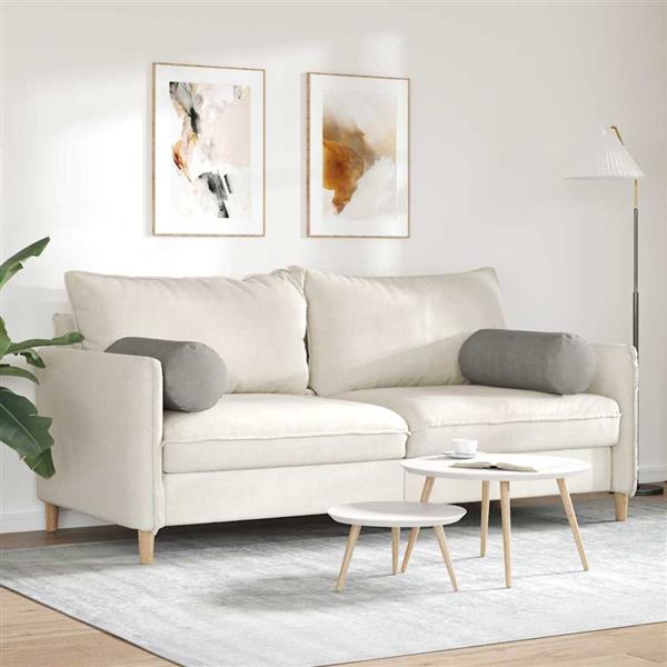 Grote foto vidaxl bolster kussens 2 stuks lichtgrijs 25 x 70 cm cordstof huis en inrichting woningdecoratie