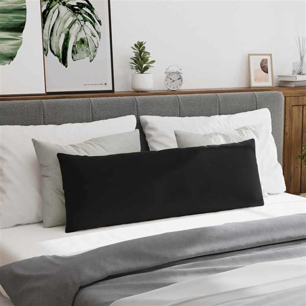 Grote foto vidaxl sofa kussens 2 stuks zwart 120 x 40 cm cordstof huis en inrichting woningdecoratie