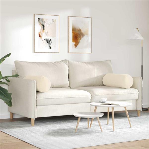 Grote foto vidaxl bolster kussens 2 stuks beige 25 x 70 cm microvezel stof huis en inrichting woningdecoratie