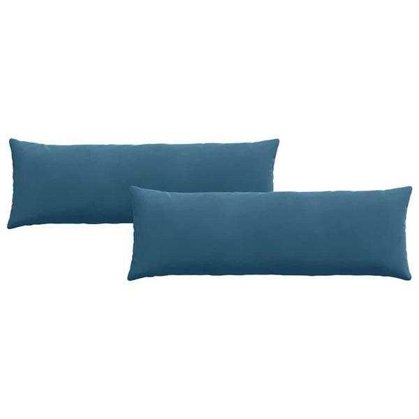 Grote foto vidaxl sofa kussens 2 stuks blauw 120 x 40 cm cordstof huis en inrichting woningdecoratie