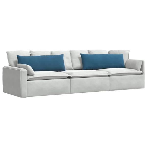 Grote foto vidaxl sofa kussens 2 stuks blauw 120 x 40 cm cordstof huis en inrichting woningdecoratie
